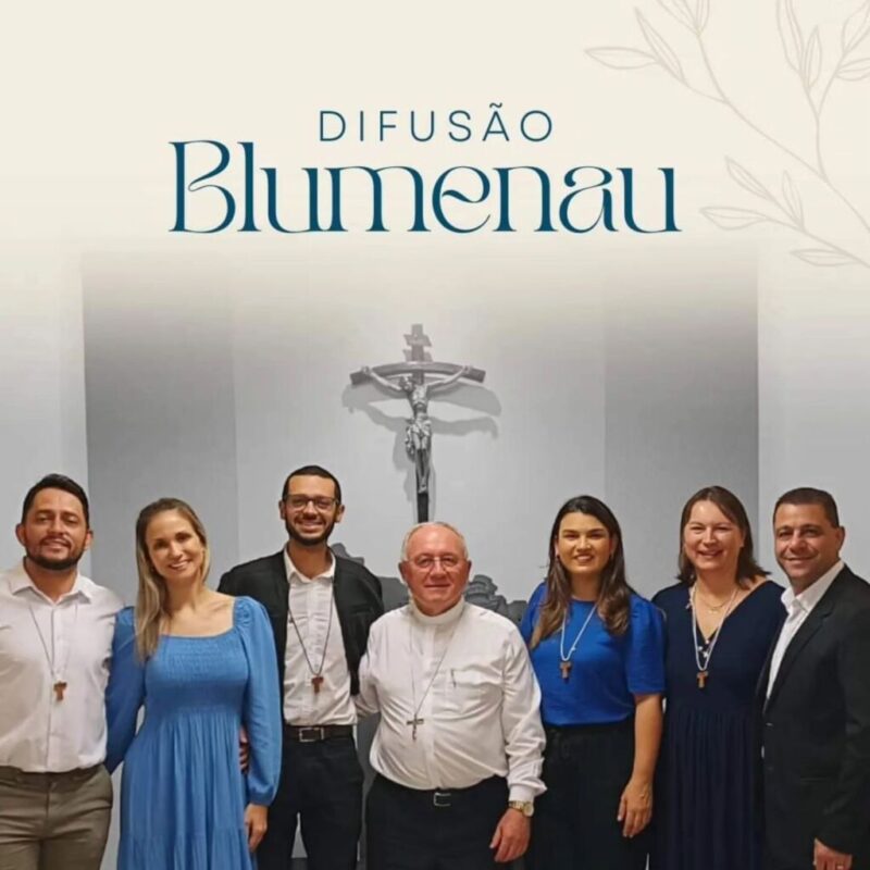 Obra Shalom recebe as bênçãos de Dom Rafael para evangelizar entre nós, diocesanas e diocesanos de Blumenau